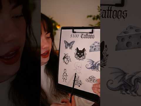 What random tattoo will you get 🤠 🌼 🫀 #asmr #tingles