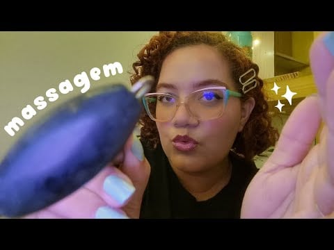 ASMR MASSAGEM FACIAL RELAXANTE 🧖🏽💕