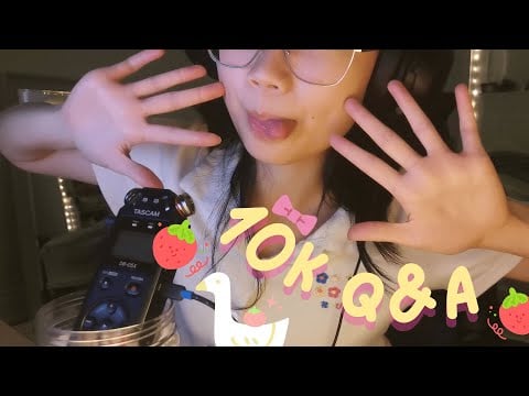 10K SUBS ⋆˙⟡ asmr q&a special (ear to ear with some triggers)