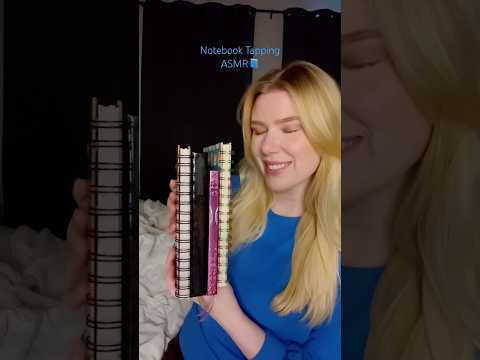 which notebook was the tingliest?!💙🤭 #shorts #asmr