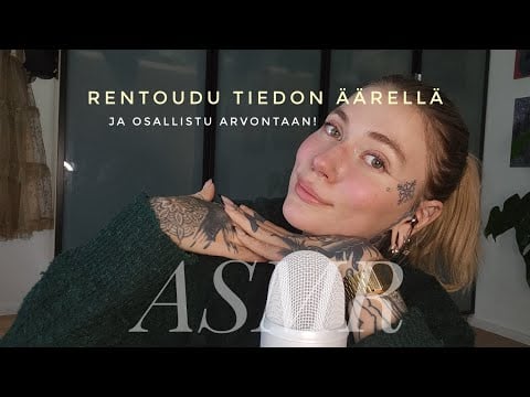 Kiinnostaako sua syvempi itsetuntemus ja tasapainoisempi hermosto? MUA AINAKI + arvonta! ASMR Suomi 
