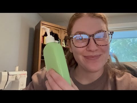 ASMR hand sounds, lotion, snapping - whispered