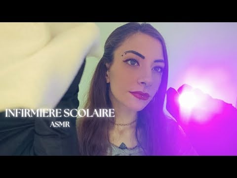 👩‍⚕️ASMR ROLEPLAY | INFIRMIERE SCOLAIRE | JE SOIGNE TA PLAIE SUR LE VISAGE 👩‍⚕️