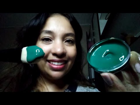 ASMR Máscara Facial de argila para limpeza profunda dos poros 🌿💆‍♀️