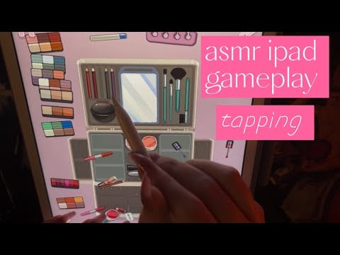 ASMR Playing a satisfying organizing game on my ipad (apple pen/tapping) ‘perfect tidy’