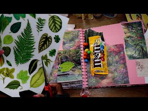 The Heart Scrapbooking Art Journaling ASMR Eating Sounds Chocolate Covered Peanuts