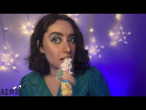 🌙 ASMR FRANÇAIS : BRUITS DE BOUCHE INTENSE AVEC DES MARSHMALLOW 🍡🐰 (proche du micro,mic licking...)