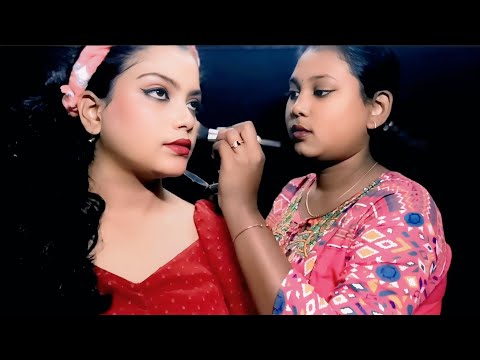 ASMR | Sister Doing My weeding Party Makeup | 💄✨