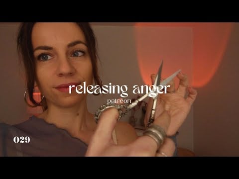 ASMR REIKI to release trapped anger (scooping, cord cutting, energy cleansing)
