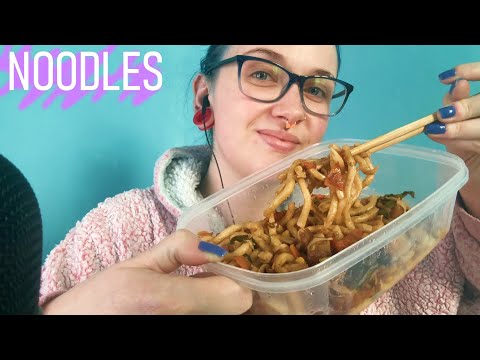 ASMR Eating Udon Noodles & Pork Belly 🍜