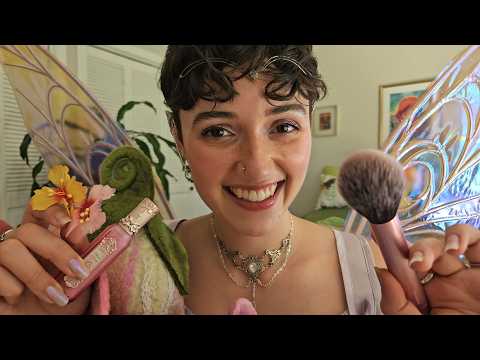 ASMR Friend Gets You Ready for the Ren Faire🧚‍♀️(tapping & scratching, makeup, personal attention)