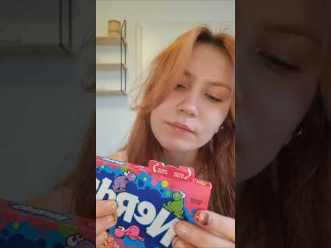 ASMR eating nerds #visualtingle #asmr #triggersforsleep #asmrshorts #asmr #eatingcandyasmr