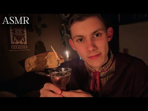 ASMR - Mage brews you a sleep potion, soft spoken, engery plucking male fantasy roleplay for sleep