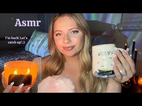 Asmr Whisper/Ramble - Motherhood Journey and Return to my Channel. Candle/Nail Taps