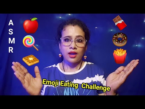 Asmr Eating Emoji 🍩🍟🍫🧇| mouth sound asmr | ASMR Ghosal | asmr eating sound |