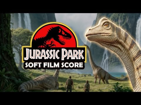 Jurassic World 🦖 Peaceful Soundtrack & Ambience | 🌴 Dinosaur Island Ambience + Sof Music