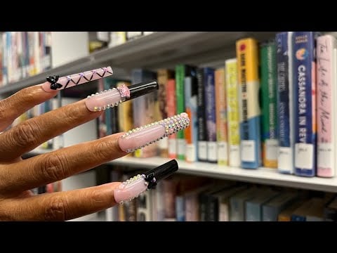 ASMR in a Quiet Public Library 📚 Tapping, Scratching, Page Turning & Relaxing LoFi Sounds