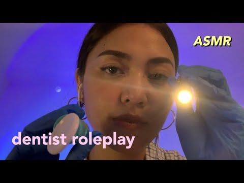 ASMR - dental clinic roleplay | flashlight, latex glove, personal attention (malay/eng)