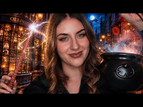 ASMR Deutsch Shopping in der WINKELGASSE 🪄 Harry Potter Roleplay (Ollivanders, Madam Malkin's...)