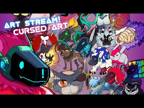 Drawing CURSED versions of my Subscriber's characters! || ART LIVESTREAM Part 2