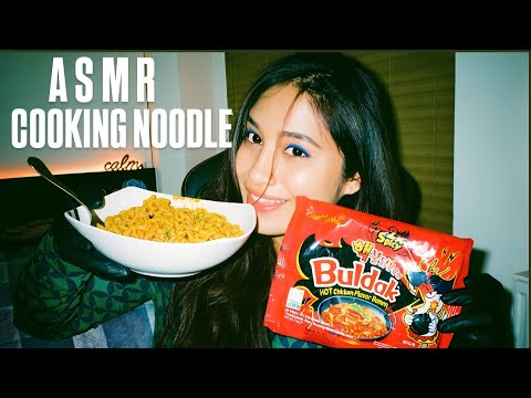 Satisfying ASMR Cooking Noodles with Gloved Hands 🥢 