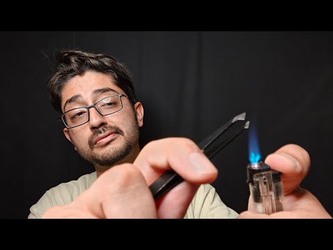 ASMR × Picking out Negativity के Pimples 😌 Tingly Whispers (Flame Poke Therapy)
