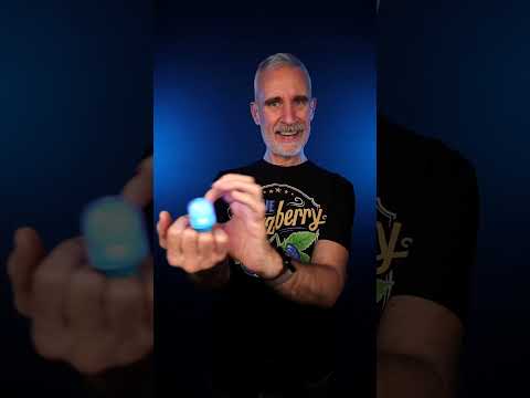 Weird Blue Raspberry candy ASMR: Flash Pop Ring #asmrcandy  #weirdcandy