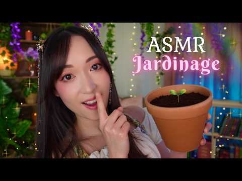 ASMR Jardinage 🪴 On plante un BASILIC ensemble 🌿🍃😍