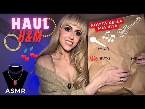 HAUL H&M🛍️Accessori carini 💎✨Novità nella mia vita🤩🎼🎶🎸 ASMR ita 🇮🇹