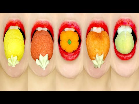 Asmr Emoji Challenge Marshmallow Mukbang 마시멜로우 먹방 Eating Sounds