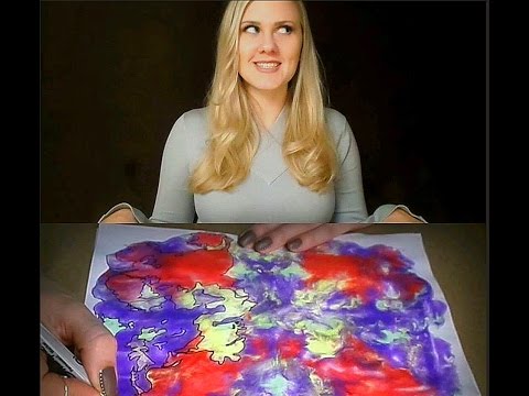 ~) Surrealist Meditative Art Tutorial (~ ASMR /Soft Spoken/Whispered