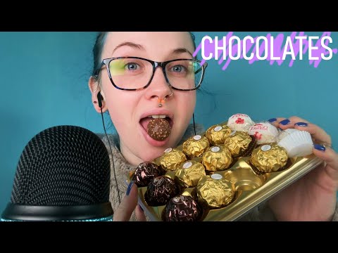 ASMR Eating Ferrero Rocher Chocolates