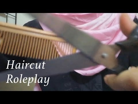 ASMR | 1 Minute Chaotic & Fast Haircut Roleplay (Layered sound & no talking)