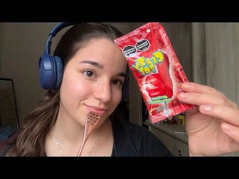 ASMR MOUTH SOUNDS CUCHARITA & POPPING CANDY