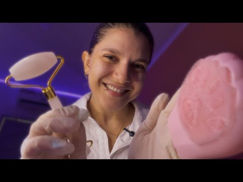 ✨ASMR✨Limpeza de pele completa e detalhada para dormir profundamente
