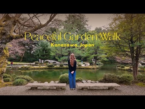 Peaceful garden walk in Kanazawa, Japan 🌸 Virtual Walking Tour