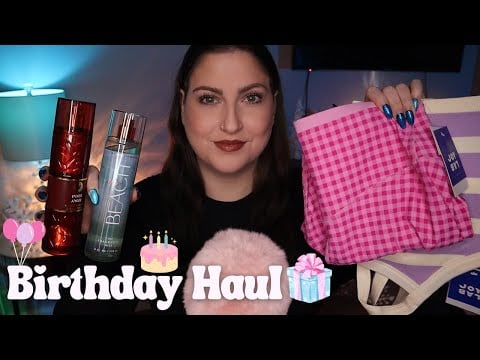 ASMR What I got for My Birthday 2025 🎂🎉