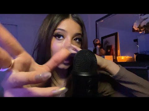 ASMR| Mouth sounds at 100% sensitivity 👄 Hand movements