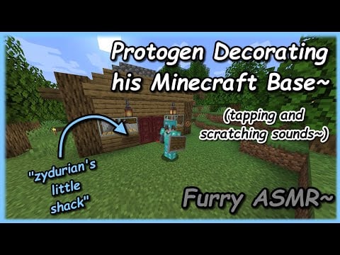 [Furry ASMR] Chill Minecraft Gameplay (with fast tapping sounds~!)