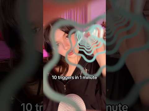 10 ASMR Triggers In 1 Minute #asmr #asmrvideo #asmrsounds