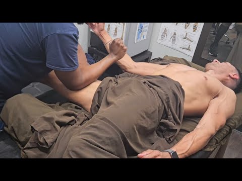 Model's Adductors Massage 