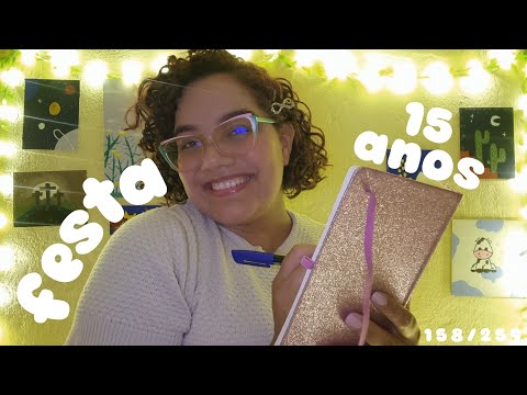 ASMR ORGANIZANDO SUA FESTA DE 15 ANOS 💕🎉