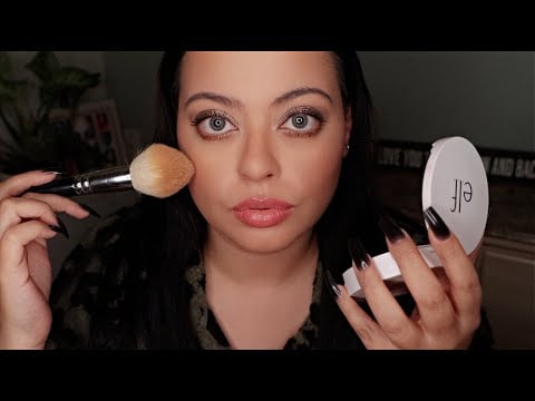 ASMR| Doing My Makeup 🤍 Relaxing Whispers & Makeup Sounds to Fall Asleep to (TINGLY GRWM)