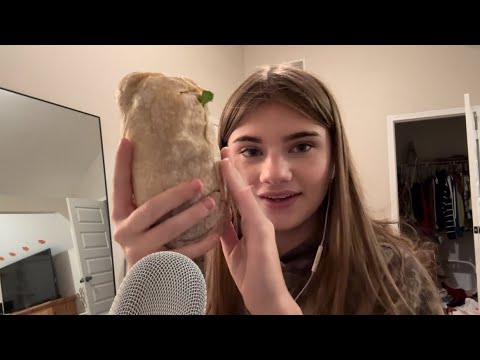 Eating a BIG burrito! Mukbang asmr 🌯