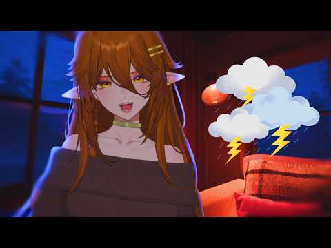 ASMR Je te rassure pendant l’orage ⛈️🌙 (voix douce pour dormir)