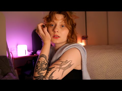 ASMR | Tattoo Show & Tell (Tracing, Up Close & Personal Whispering)