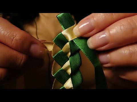 ASMR Ribbon Braiding