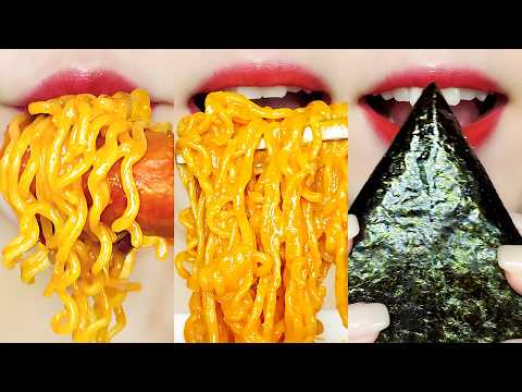ASMR Korean Convenience Store Food 🍜🌭 MUKBANG 편의점 먹방 Eating Sounds