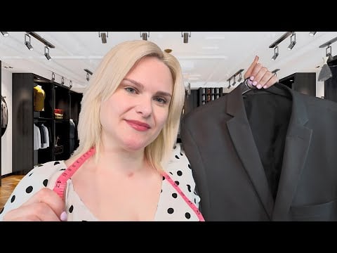 A Relaxing ASMR Suit Fitting And Measuring
