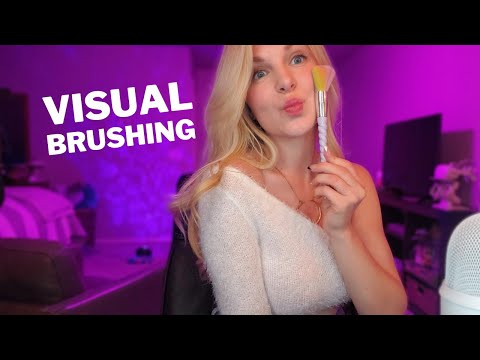 ASMR Visual Brushing & CRISP whispers to help you sleep 😴